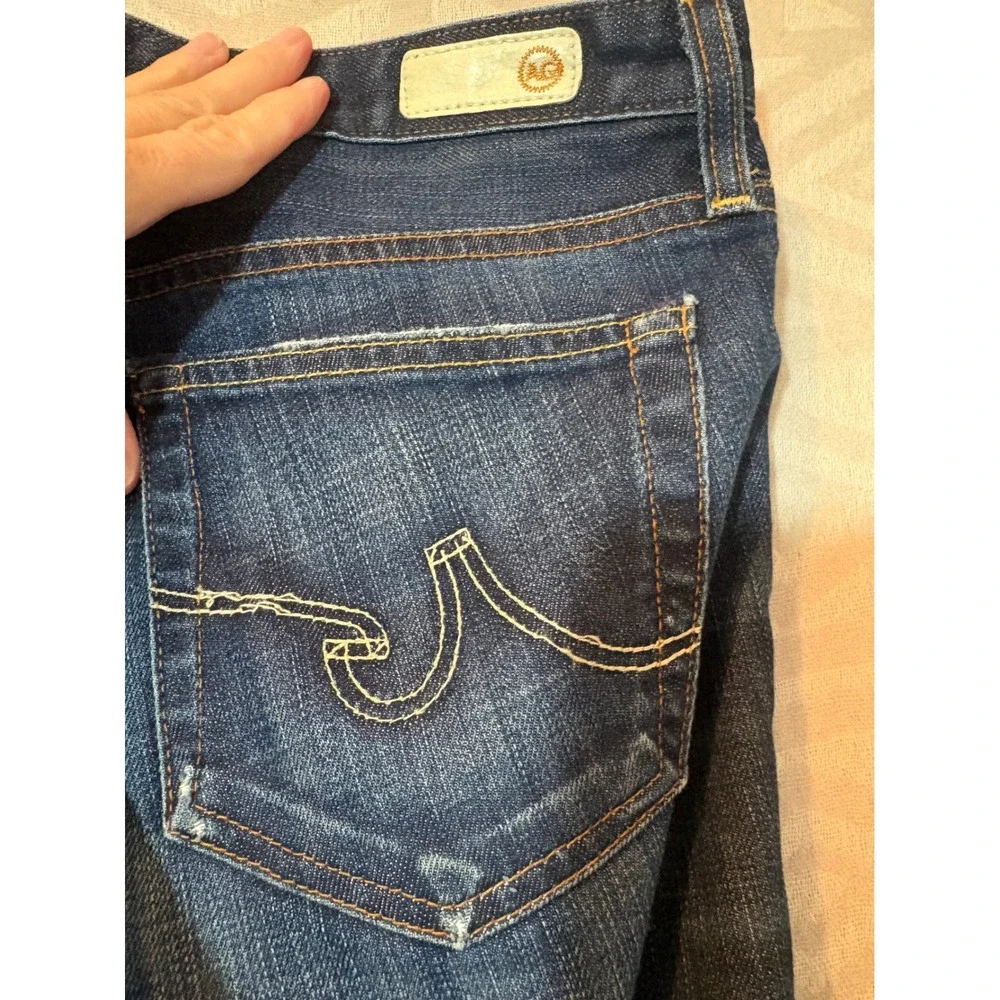 AG Adriano Goldschmied‎ Premiere Jeans Distressed Blue Denim Size 30R
